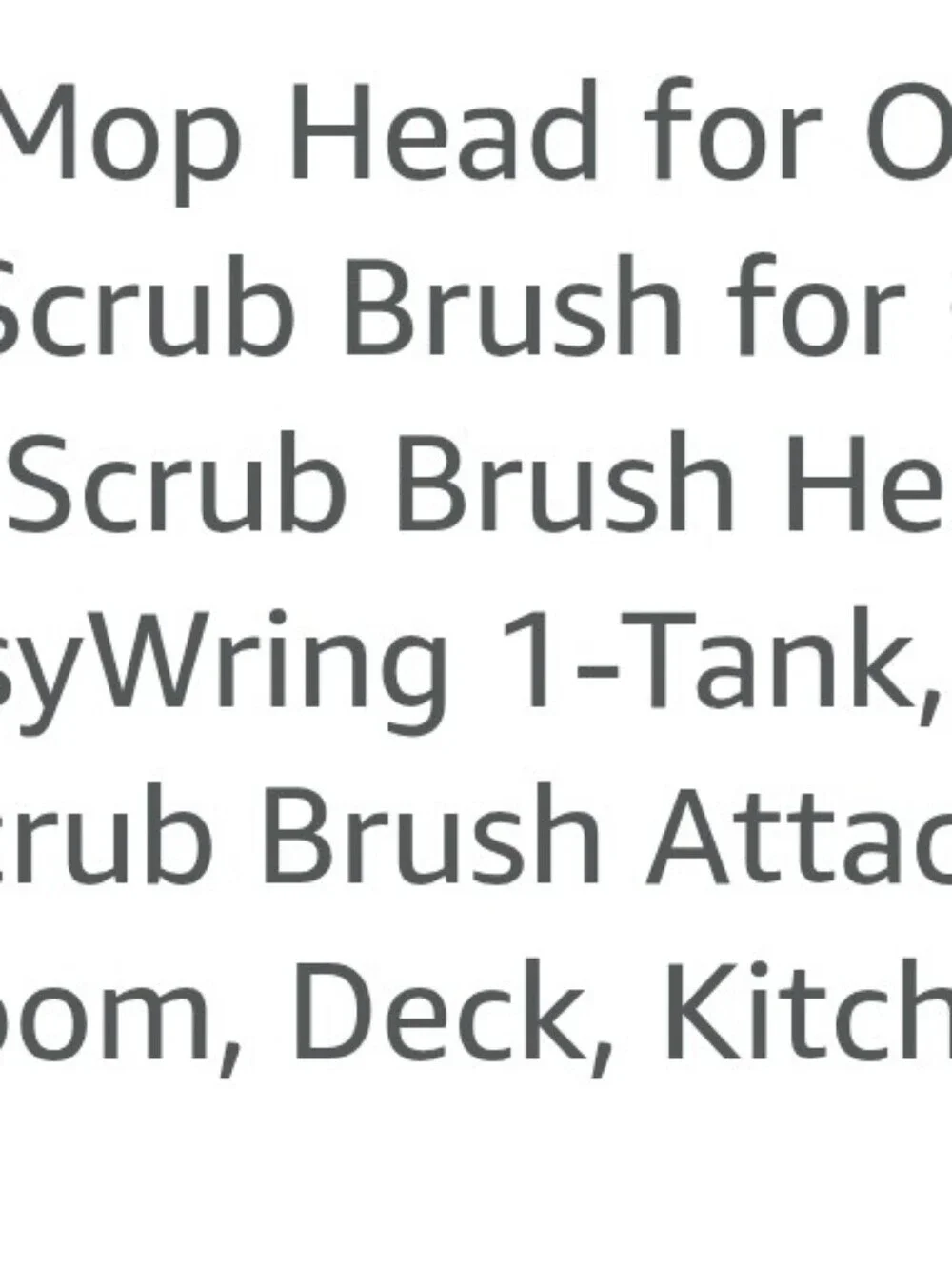 Mop Heads For Amazon Scrub Brush.